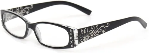 Vista 3 de Kerecsen 4 pares de gafas de lectura para mujer, bisagra de resorte con lectores de patrón láser