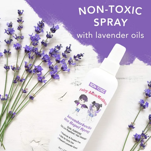 Vista 2 de Fairy LiceMothers LavenderLocks - Spray de prevención de piojos – Tratamiento de piojos para niños y adultos – Previene la infestación de piojos