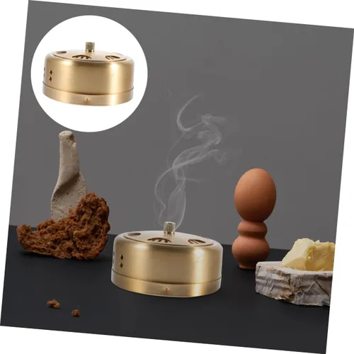 Vista 8 de Mikinona Caja de moxa-lana de cobre, diseño antiquemaduras, olla de moxibustión portátil para masaje corporal, estructura hueca única para uso