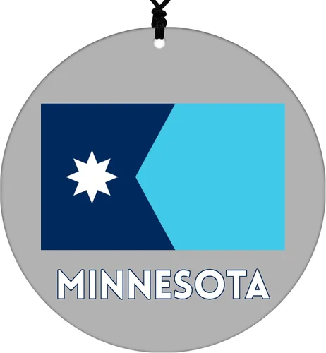 Vista 52 de Missouri Christmas Ornament - Festive Design Featuring State Flag - 2026 Hanging Acrylic Disc Decoration for Tree - Unique and Home Decor