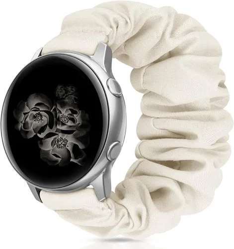 Vista 20 de Correas elásticas de repuesto para Samsung Galaxy Watch 4 5 Pro 6 7 Classic Galaxy Active 1 2 1.57 pulgadas y 1.732 pulgadas para mujer, Bla-S