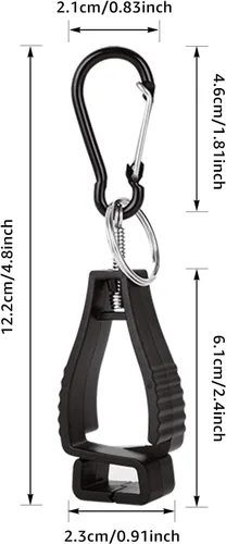 Vista 2 de Glove Clips for Work Glove Holders, Glove Holder Clip Gloves Clip for Construction