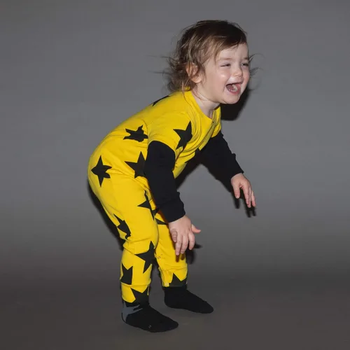Vista 6 de Mono de algodón unisex para bebé, diseño de estrella, para niñas y niños