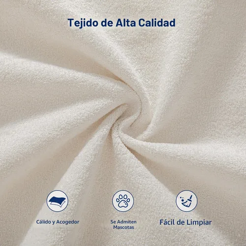 Vista 7 de Living&Giving Sofá seccional en forma de nube para sala de estar, sofá modular sin huesos con 1 otomano, el asiento central se puede combinar