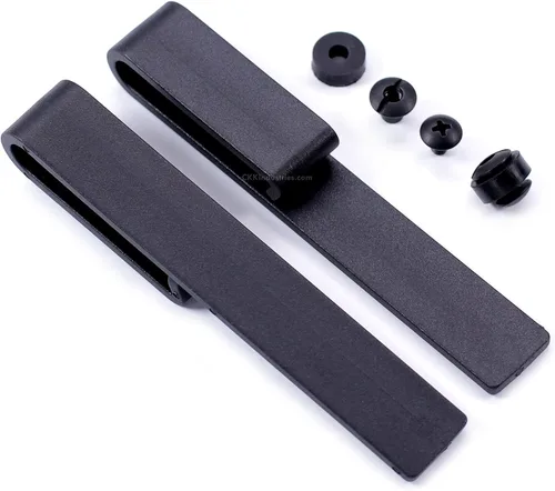 Vista 4 de Clips para cinturón de funda estilo gota (con accesorios de montaje) - (diseño de Estados Unidos) - (paquete de 2) - para hacer fundas y pasatiempos