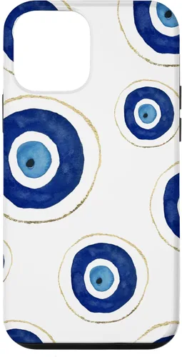 Vista 16 de Funda para teléfono con diseño de amuleto contra el mal de ojo, color blanco para iPhone 17