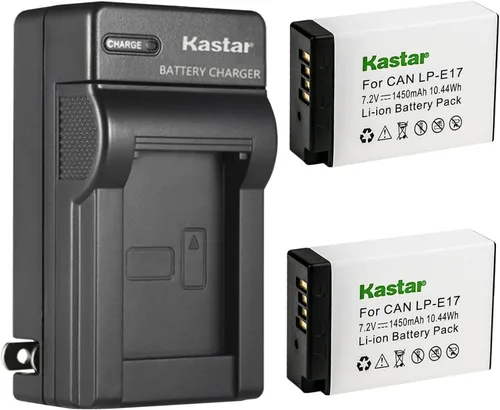 Vista 5 de Kastar Reemplazo del cargador de batería de pared de CA para Canon LP-E17 LPE17, LP-E17H, Canon EOS M3, EOS M5, EOS M6, EOS M6 Mark II, EOS 77D
