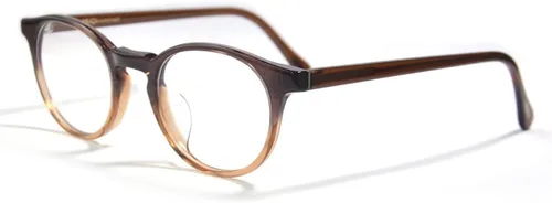 Vista 2 de EAREADA Marco de gafas de acetato hecho a mano, tamaño pequeño, estilo retro, vintage, redondas