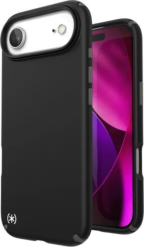 Vista 2 de Speck PRESIDIO2 PRO - Funda para iPhone 17, compatible con MagSafe, funda protectora delgada, color negro/gris pizarra/blanco