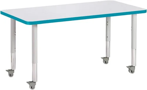 Vista 28 de Jonti-Craft Berries 6478JCM180 - Mesa de actividades rectangular, altura M (20-31 pulgadas de altura ajustable, móvil), 24 x 36 pulgadas