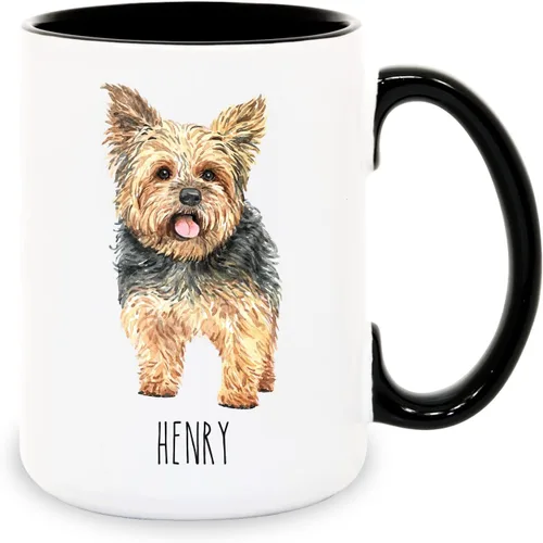 Vista 16 de Tazas de café personalizadas Beagle con nombre para mamá y papá de perro - Regalos personalizados para mejores amigos - Regalo para abuela y abuelo