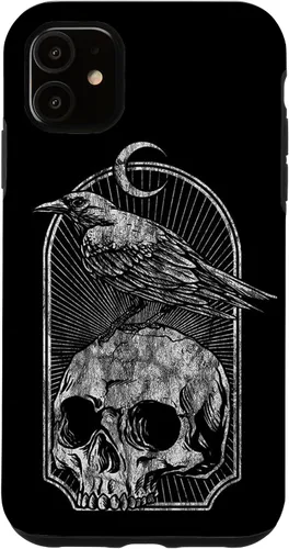 Vista 8 de Funda para iPhone 16 Skull Bull Horn Goth Gothic Ocult Emo Skeleton Ghost Case