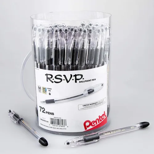 Vista 12 de Pentel - Bolígrafo RSVP, Negro