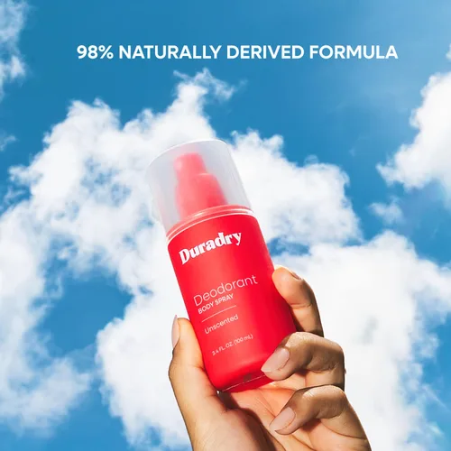 Vista 8 de Duradry Desodorante sin aluminio para hombres y mujeres – Desodorante sin perfume para todo el cuerpo, neutralizador de olores natural, transparente