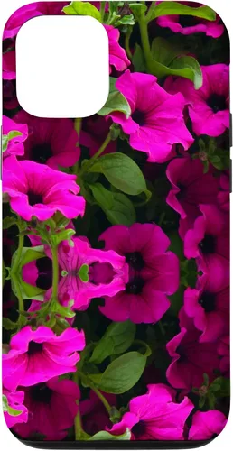Vista 26 de iPhone 16 Purple Petunia Floral Cool Garden Plant Flower Gardener Gift Case
