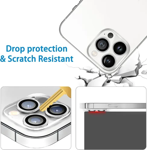 Vista 120 de Dengduoduo Paquete de 3 protectores de lente de cámara de vidrio templado para iPhone 15 de 6.1 pulgadas y para iPhone 15 Plus de 6.7 pulgadas