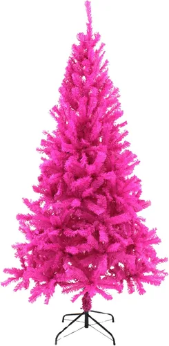 Vista 13 de Perfect Holiday Árbol de Navidad de pino canadiense negro de 4 pies 291 puntas, diámetro 30 pulgadas Incluye soporte de metal (PVC-4BLK)