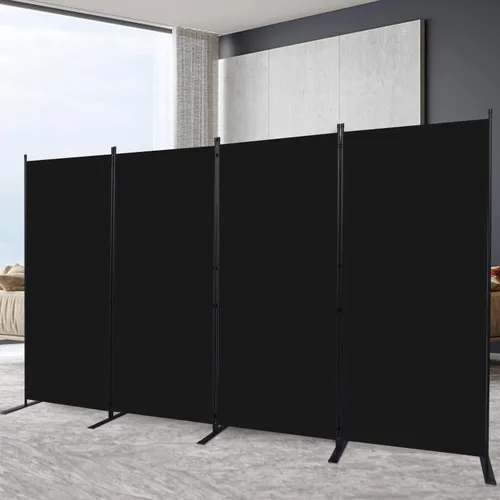 Vista 24 de Divisor de habitación portátil de 6 pies y pantallas de privacidad plegables, divisor de tela de 102 pulgadas de ancho para separación