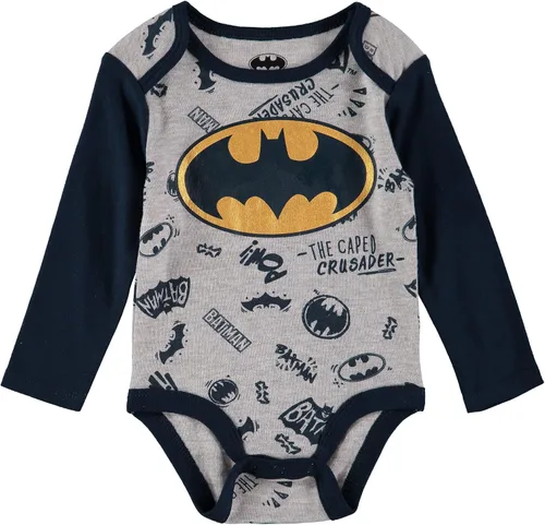 Vista 4 de Ropa de Batman para bebés, ropa de bebé de Batman, traje de Batman para recién nacidos, body de Batman