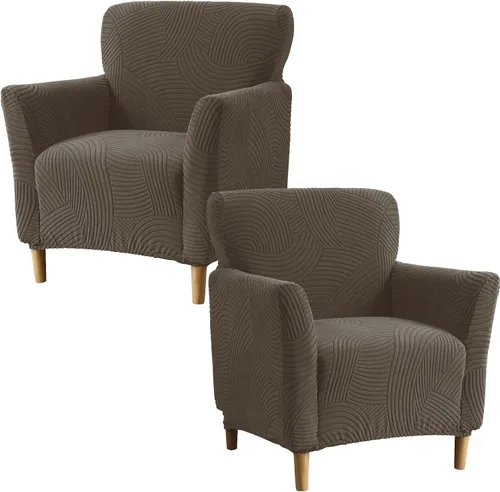Vista 48 de Fundas elásticas para sillón, fundas estampadas para silla de banquete con brazos, fundas suaves para silla de sala de estar, protector de muebles