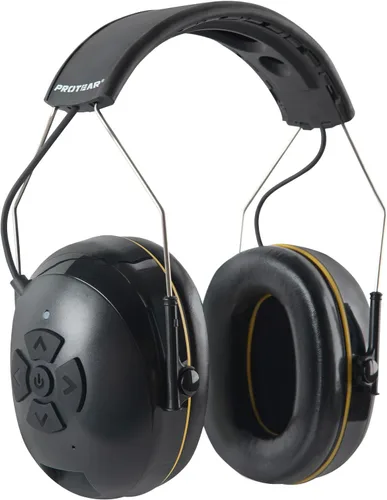 Vista 10 de Protección auditiva Bluetooth NRR 25dB micrófono integrado, protección auditiva recargable con Bluetooth, auriculares con cancelación de ruido manos
