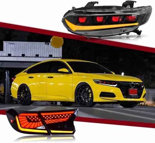 Vista 14 de T T-ABC Nuevas luces compatibles con Honda Accord 2018-2025, LX EX EXL Sport Touring Hybrid Faro delantero delantero de 10ª generación Accesorios
