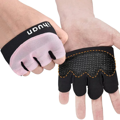 Vista 9 de ihuan Nuevos guantes de entrenamiento de gimnasio para levantamiento de pesas para hombres y mujeres, ideales para levantamiento de pesas