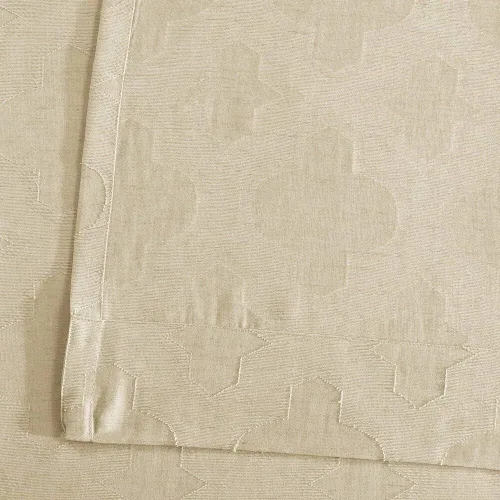 Vista 5 de HPD Half Price Drapes Cortinas transparentes de lino estampado para sala de estar 50 X 84 (1 panel), SHCH-11701-84, Calais Tile