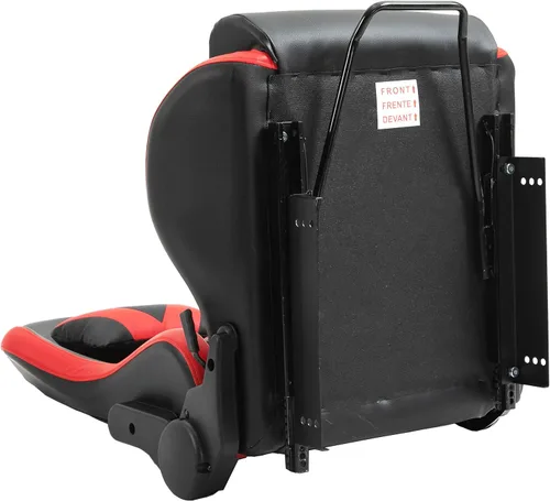 Vista 6 de Minneer Asiento de carreras de doble bloqueo, carga de 400 libras, ángulo ajustable, cómodo, transpirable, ergonómico, silla de juegos de vuelo