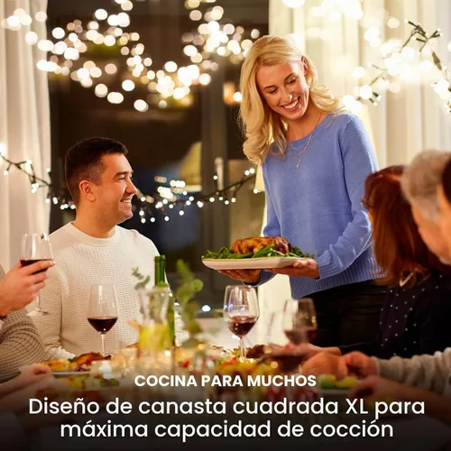 Vista 2 de Chefman TurboFry Touch - Freidora de aire táctil, tamaño familiar de 8 cuartos de galón, controles digitales de un solo toque para cocinar