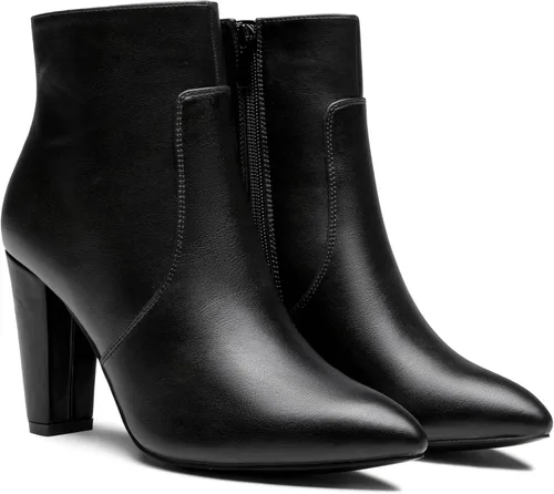 Vista 8 de Vepose Botas de tobillo 9633 para mujer, botas de tacón alto de aguja de moda, botas de vestir con punta de punta