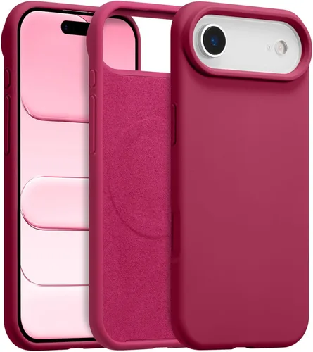Vista 673 de Funda magnética de silicona para iPhone 13 Pro, color blanco antiguo [Compatible con Magsafe] [Forro de microfibra suave antiarañazos], funda