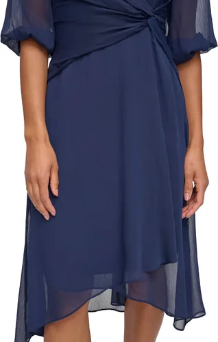 Vista 5 de DKNY Womens 34 Balloon Sleeve Twist Front Chiffon Midi Dress