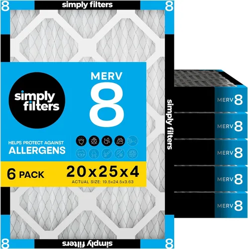 Vista 79 de Simply - Filtro de aire de 8x24x1, MERV 8, paquete de 6, para caldera/aire acondicionado de casa y HVAC (Tamaño real: 19.7 cm x 60.3 cm x 1.9 cm)
