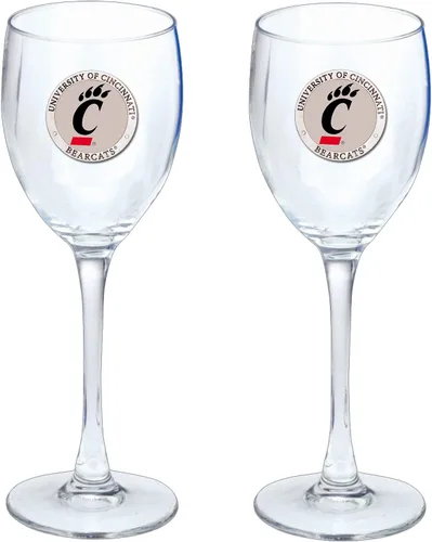 Vista 7 de Heritage Pewter Copas de vidrio de Arkansas, juego de 2, copas de vino de copa de 12 onzas, vidrio de peltre elaborado por expertos