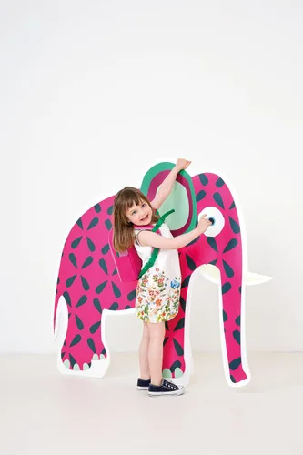 Vista 3 de Bolsa de baño infantil Wildlife Elephant (versión simple)