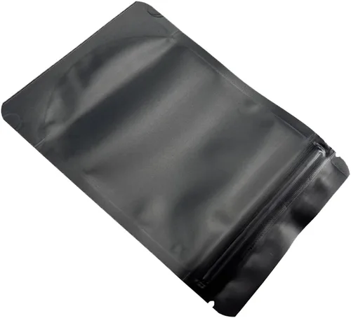 Vista 7 de FERENLI 100 bolsas resellables de Mylar de pie, bolsa de aluminio mate con cierre de papel de aluminio mate, embalaje de almacenamiento