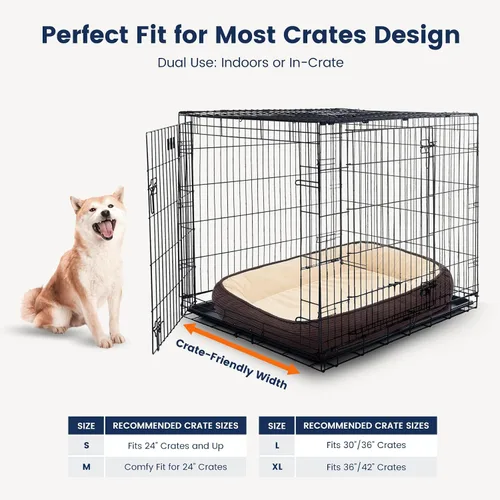 Vista 4 de Cama ortopédica para perros de tamaño grande, funda lavable para perros, cama de espuma para gatos mayores, cama ovalada para perreras, sofá cama