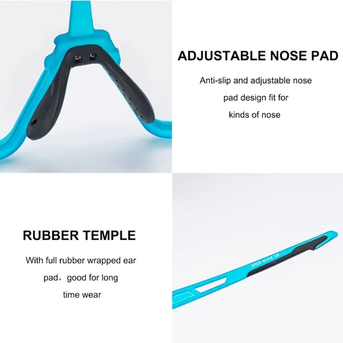 Vista 5 de ROCKBROS Gafas de sol fotocromáticas para hombres y mujeres gafas de ciclismo deportivas protección UV resistentes al viento gafas de bicicleta