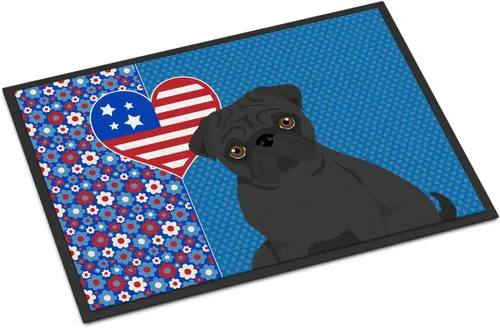 Vista 189 de Caroline's Treasures WDK5119JMAT Airedale Terrier USA - Tapete para interiores o exteriores, 24 x 36 pulgadas, tapete para puerta delantera