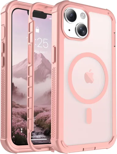 Vista 102 de jaroco - Funda magnética compatible con MagSafe para iPhone 11 de 6.1 pulgadas; protección de grado militar contra caídas, de doble capa