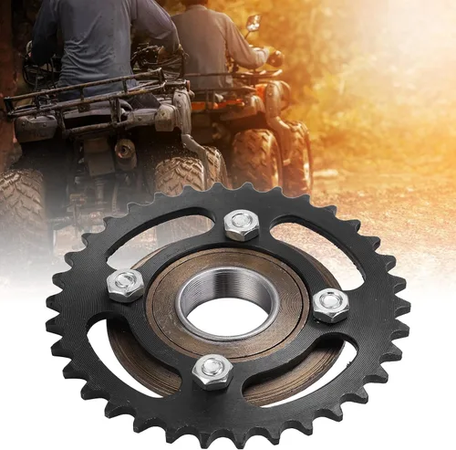 Vista 4 de Dilwe Plato de triciclo eléctrico, 420 34T piñón volante sin dientes para ATV -Kart