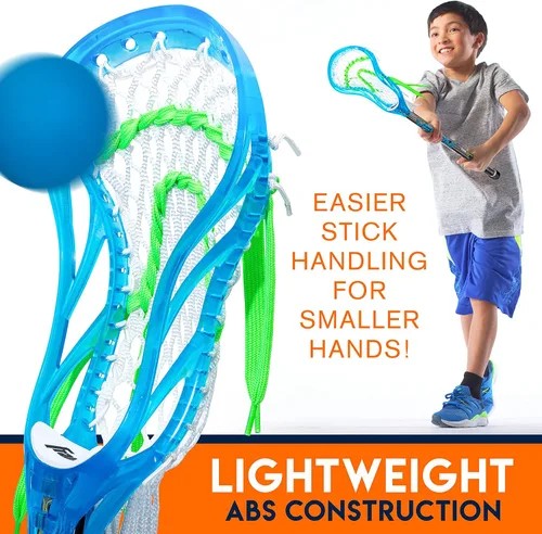 Vista 6 de Franklin Sports Juego Mini de Palo de Lacrosse + Bola para Niños - Palo de Lacrosse Plástico Venom para Principiantes - Juego Perfecto para Niños +