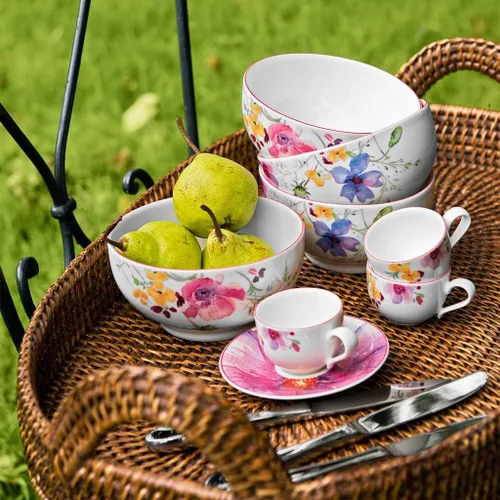 Vista 2 de Villeroy and Boch Mariefleur Gris - Cuenco básico, porcelana, color blanco y colorido