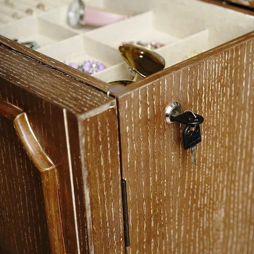 Vista 5 de Hives and Honey Carson Jewelry Armoire, roble