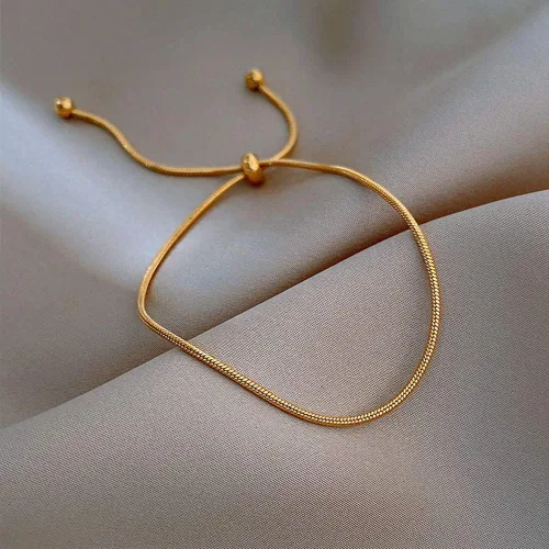 Vista 3 de MIFYNN Tobilleras para mujer, impermeables, ajustables, de acero inoxidable, pulsera de tobillo para mujer, estilo vintage, moderna, simple