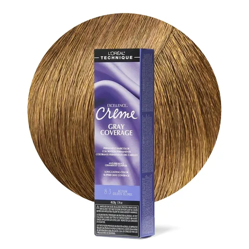 Vista 13 de L'Oréal Technique Excellence Crème Permanent Hair Color Long-Lasting Hair Dye Rich Formula with No-Drip Application Superb Gray Coverage For