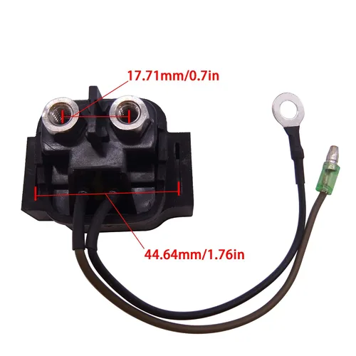 Vista 3 de Motor de barco 3H8-76040-0 3H8760400 3H8760400M Conjunto de solenoide/relé de arranque para Tohatsu y para motor fuera de borda Nissan 8HP 9.8HP