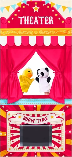 Vista 9 de VitalCozy Teatro de Marionetas para Entrada de Puerta con 2 Varillas Ajustables que se Adapta a la Mayoría de las Entradas de Puerta 67 x 31