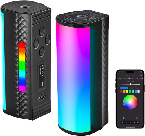 Vista 10 de NEEWER Varita de Luz RGB, Luz de Video de Fotografía Magnética de Mano, Barra de Luz de Tubo LED de Color Completo Atenuable 2500K~8500K CRI95+